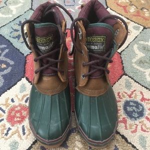 Size 8 duck boots for winter spring and fall